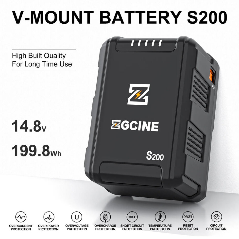 Аккумулятор ZGCine ZG-S200 V-mount 199.8 Wh - фото 5
