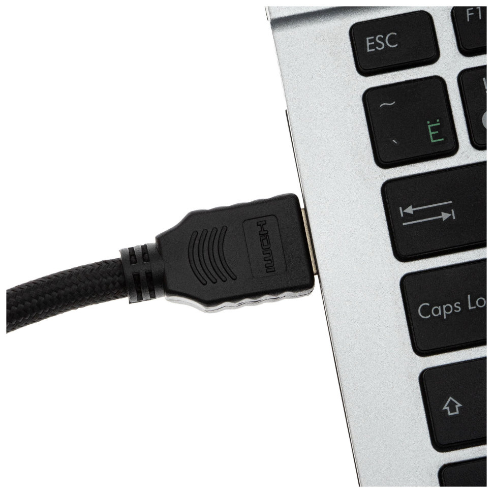 Кабель Cactus HDMI 2.0 m/m 1м Чёрный CS-HDMI.2-1 - фото 2
