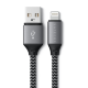 Кабель Satechi USB - Lightning 25см Серый - Изображение 202039