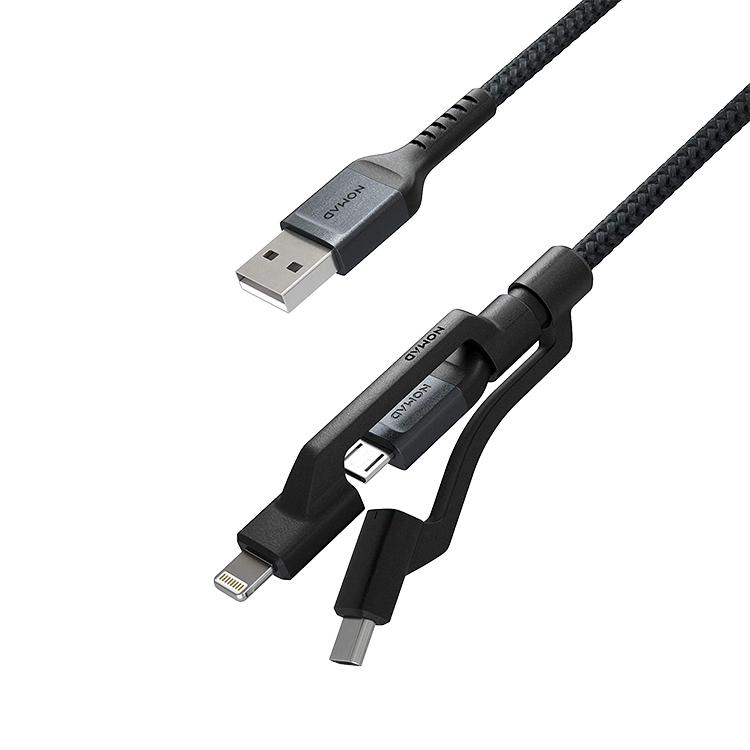 Кабель Nomad Universal 3 in 1 (Type-C/Micro USB/Lightning) 0.3м NM01511B00