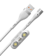 Кабель Baseus Zinc Magnetic USB - Micro USB+Lightning+Type-C 5А 1м Белый - Изображение 146449