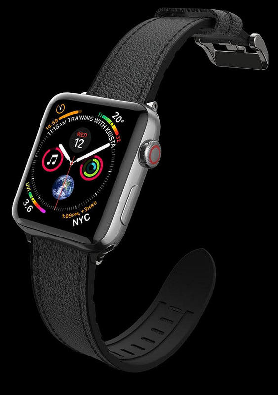 Ремешок X-Doria Hybrid Leather для Apple watch 42/44 мм Чёрный 483148 - фото 2
