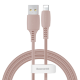 Кабель Baseus Colourful Cable USB - Lightning 2.4A 1.2м Розовый - Изображение 106655