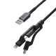 Кабель Nomad Universal Kevlar Lightning/Type-C/Micro-USB 1.5м - Изображение 119498