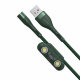Кабель Baseus Zinc Magnetic USB - Micro USB+Lightning+Type-C 5А 1м Зеленый - Изображение 146454