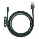 Кабель Baseus Zinc Magnetic USB - Micro USB+Lightning+Type-C 5А 1м Зеленый - Изображение 146456