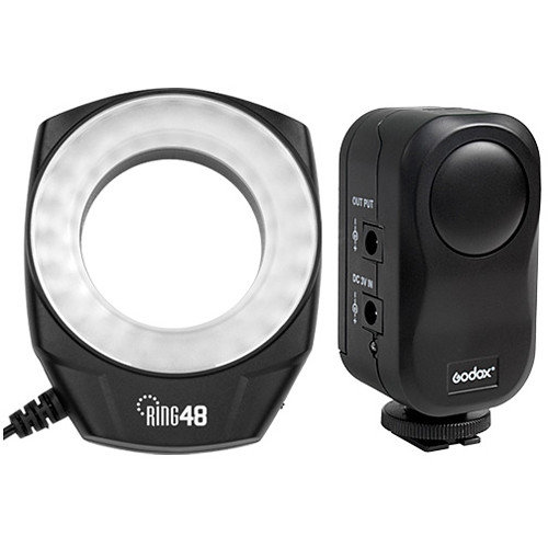 Осветитель кольцевой Godox Ring48 для макросъемки осветитель кольцевой momax v log livestream spectrum ring light 12 fl3ad