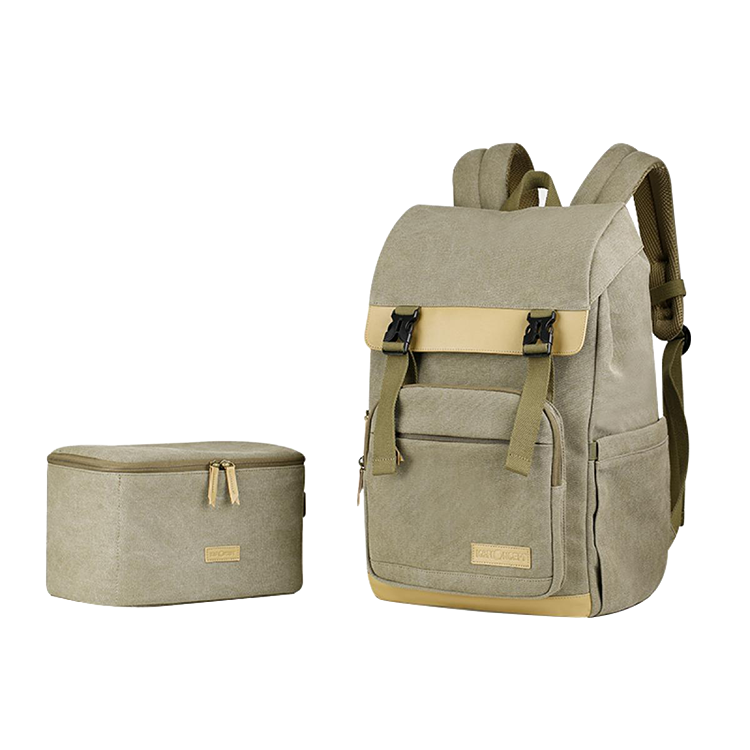 Рюкзак K&F Concept Travel Camera Backpacks + DSLR Case Хаки KF13.122 - фото 5
