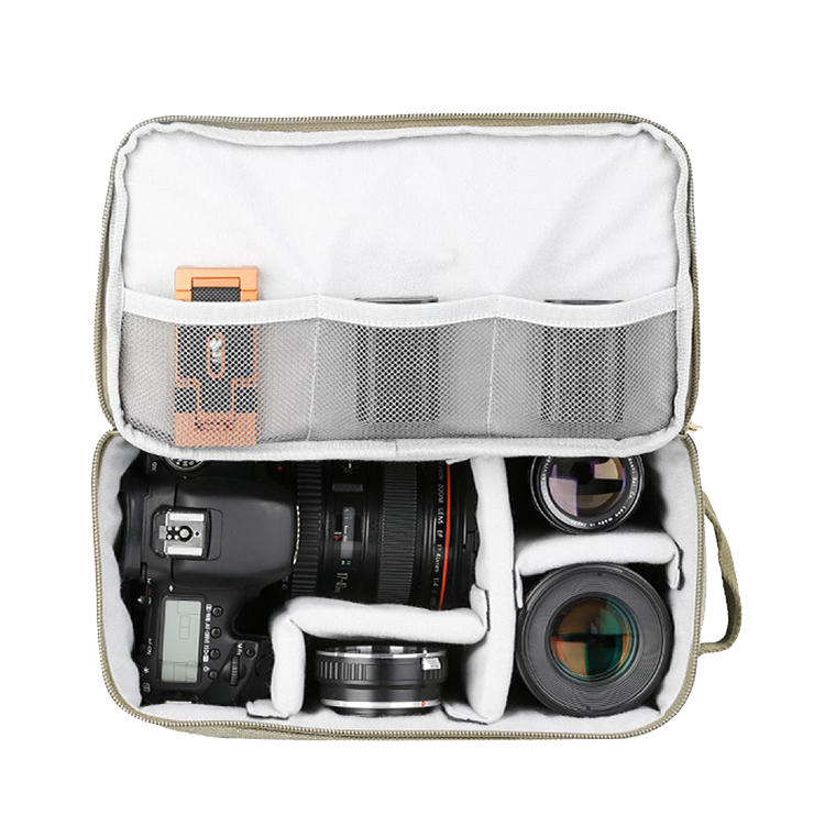 Рюкзак K&F Concept Travel Camera Backpacks + DSLR Case Хаки KF13.122 - фото 4