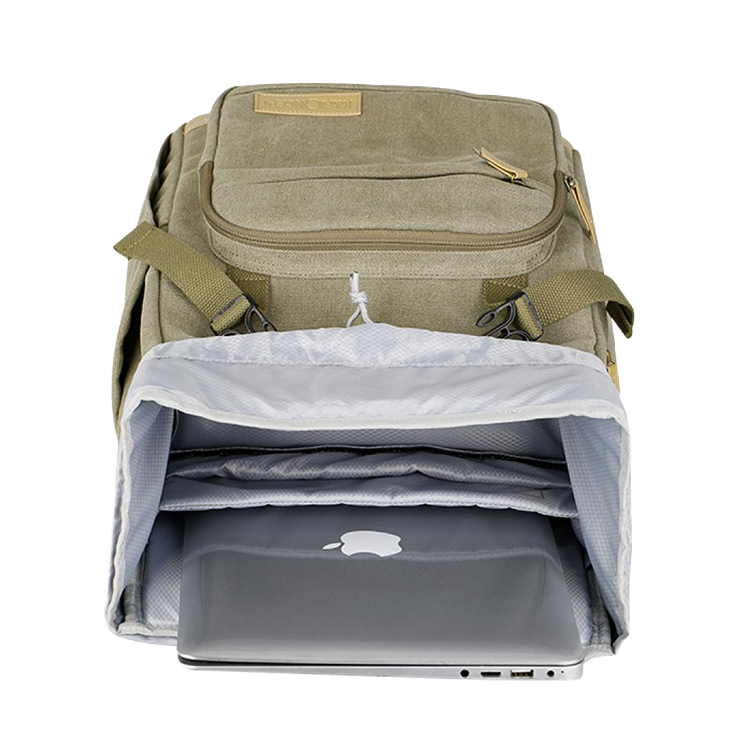 Рюкзак K&F Concept Travel Camera Backpacks + DSLR Case Хаки KF13.122 - фото 7