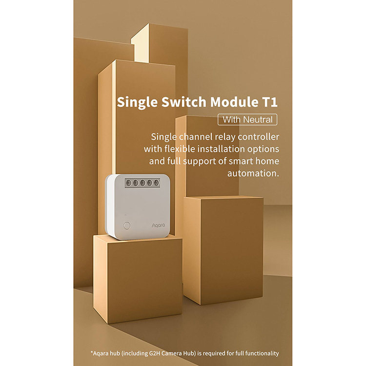 Реле одноканальное Aqara Single Switch Module T1 (с нейтралью) RU SSM-U01 - фото 5