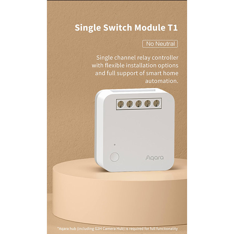 Реле одноканальное Aqara Single Switch Module T1 (с нейтралью) RU SSM-U01 - фото 6