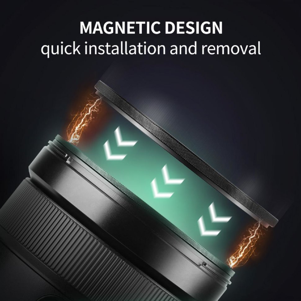 Светофильтр K&F Concept Nano-X Magnetic Black Mist 1/4 72мм SKU.1822 - фото 7