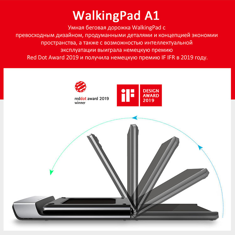 Беговая дорожка Xiaomi WalkingPad A1 (RU) WKG4001CN, MJZBJ01KST от Kremlinstore
