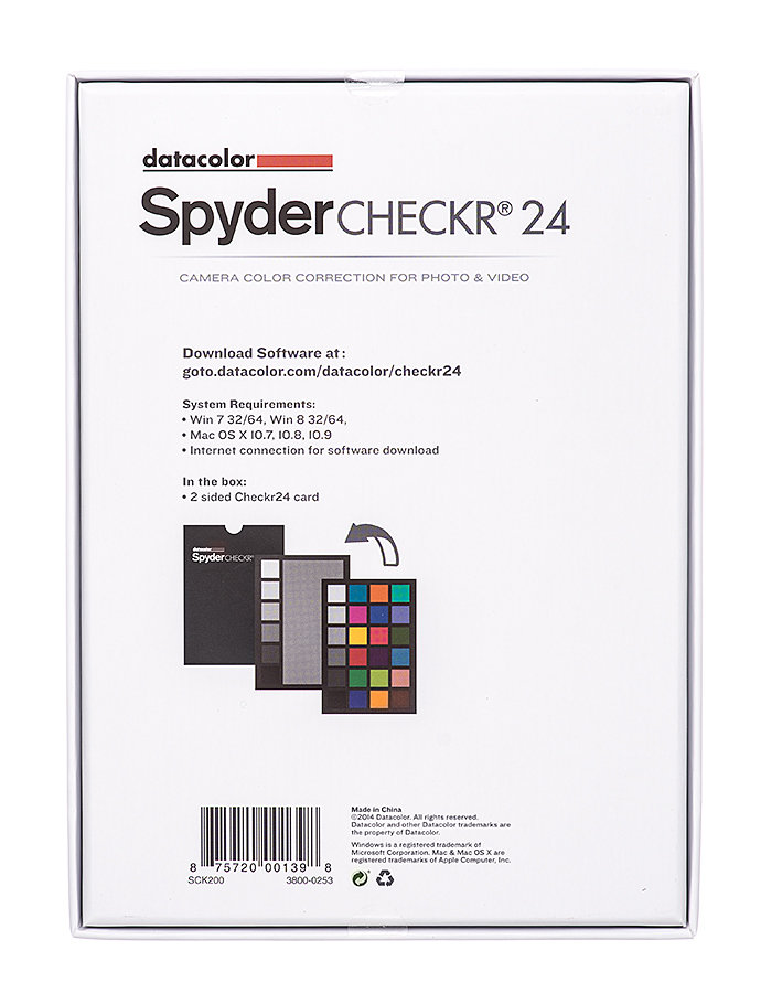 Шкала для цветокоррекции Datacolor SpyderCHECKR 24 SCK200 - фото 4