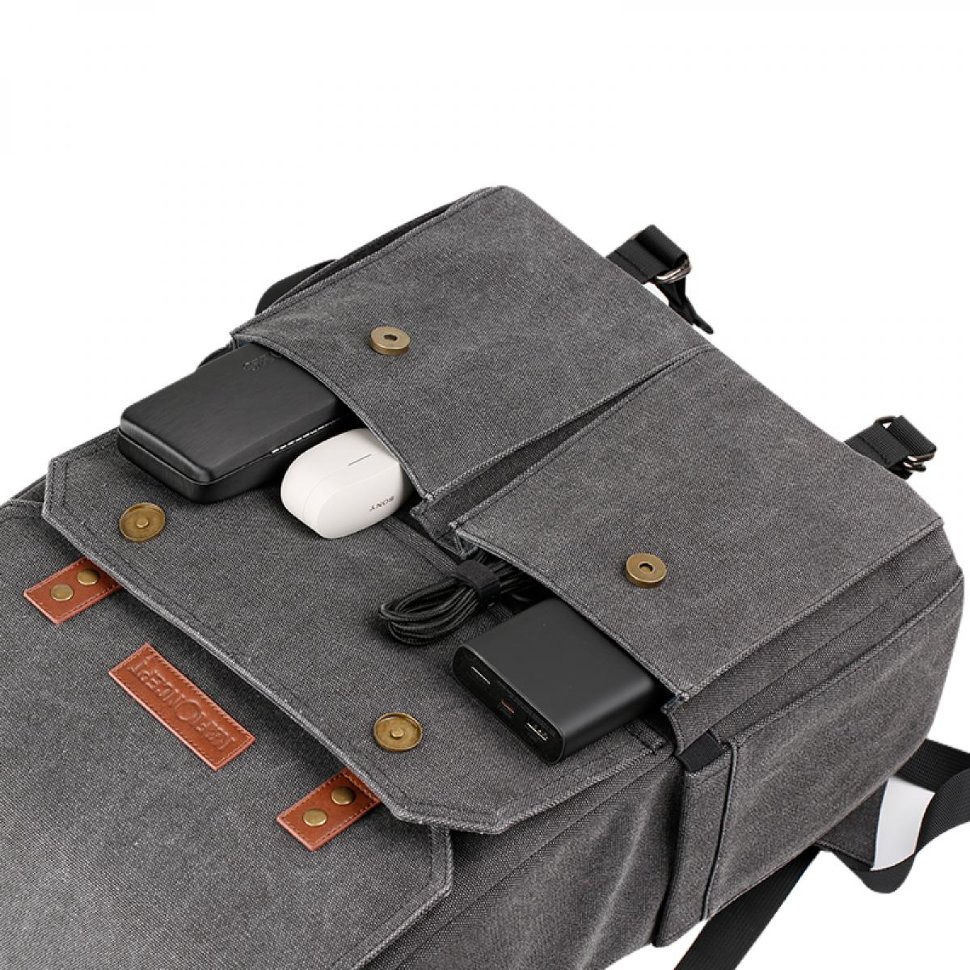 Рюкзак K&F Concept Travel Camera Backpacks + DSLR Case Серый KF13.104 - фото 8