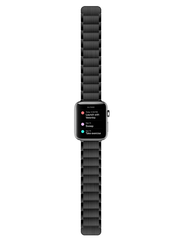 Браслет X-Doria Classic для Apple Watch 42/44 мм Чёрный 483179 - фото 2