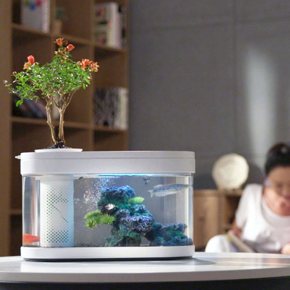 Аквариум Xiaomi Geometry Fish Tank Aquaponics Ecosystem С180, 21251-С300 - фото 6