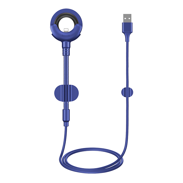 Кабель-держатель Baseus Car Mount USB Cable Lightning to USB Синий 
