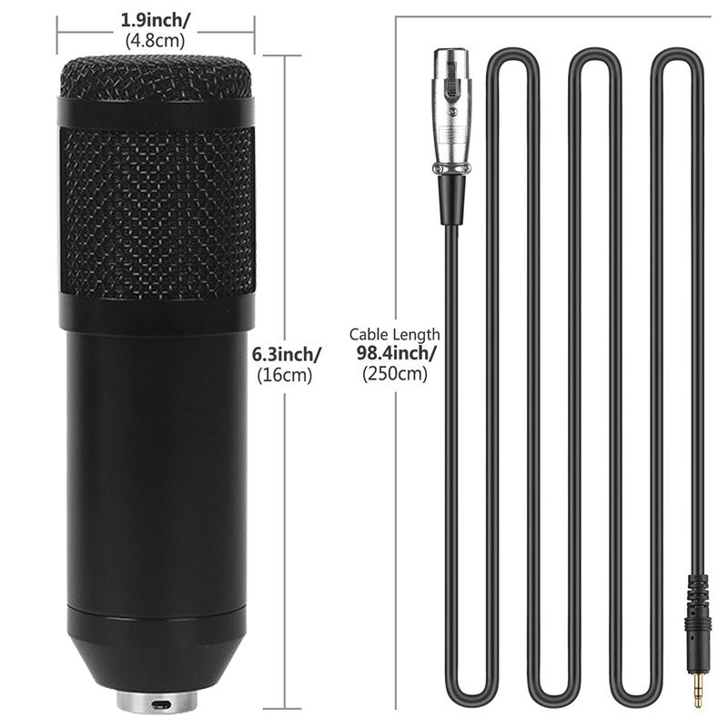 Микрофон YNMCE BM-800 Чёрный BM-800 Black - фото 3