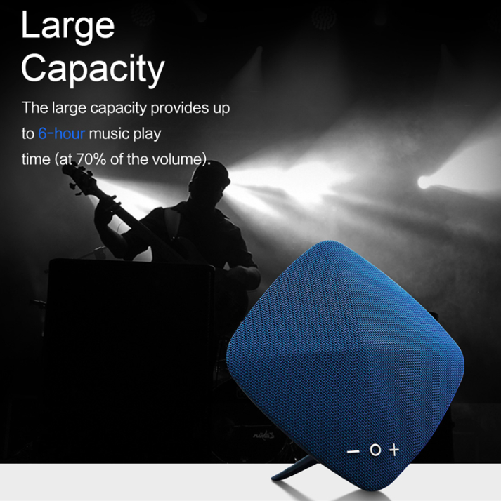 Портативная акустика Rock Muse Bluetooth Speaker Серая RAU0580 gy - фото 8