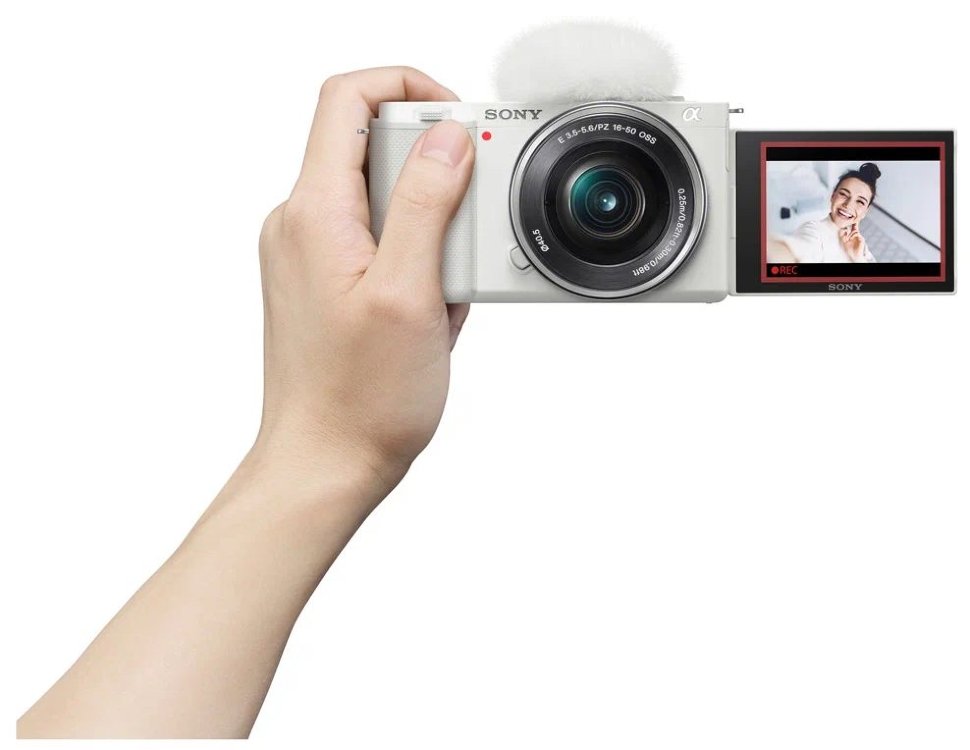 Беззеркальная камера Sony ZV-E10 Белая (+ E PZ 16-50mm f/3.5-5.6 OSS) ILCZV-E10L/W беззеркальная камера sony a7 iv body