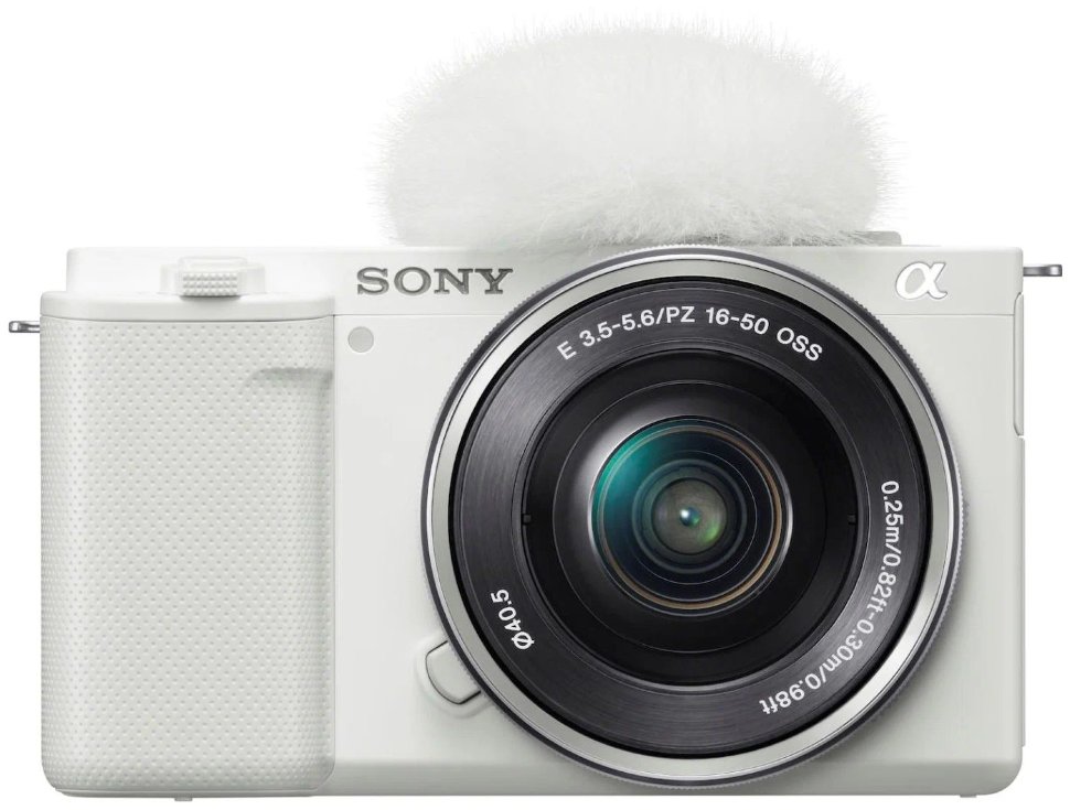Беззеркальная камера Sony ZV-E10 Белая (+ E PZ 16-50mm f/3.5-5.6 OSS) ILCZV-E10L/W - фото 2