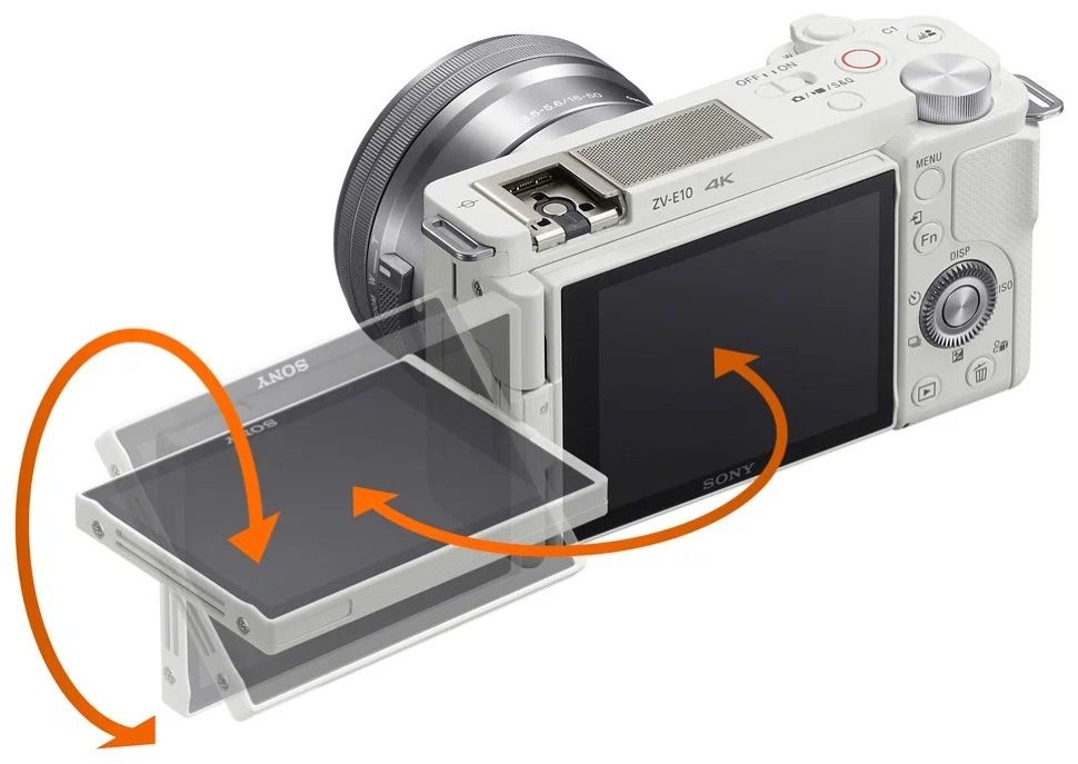 Беззеркальная камера Sony ZV-E10 Белая (+ E PZ 16-50mm f/3.5-5.6 OSS) ILCZV-E10L/W - фото 6