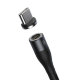Кабель Baseus Zinc Magnetic USB - Type-C 3A 1м Серый+Черный - Изображение 146635