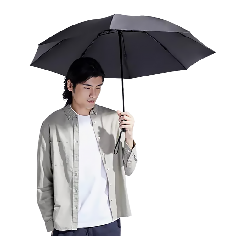 Зонт с фонариком Xiaomi U'REVO Automatic Reverse Folding Lighting Umbrella Чёрный URCOTNT2105U - фото 3