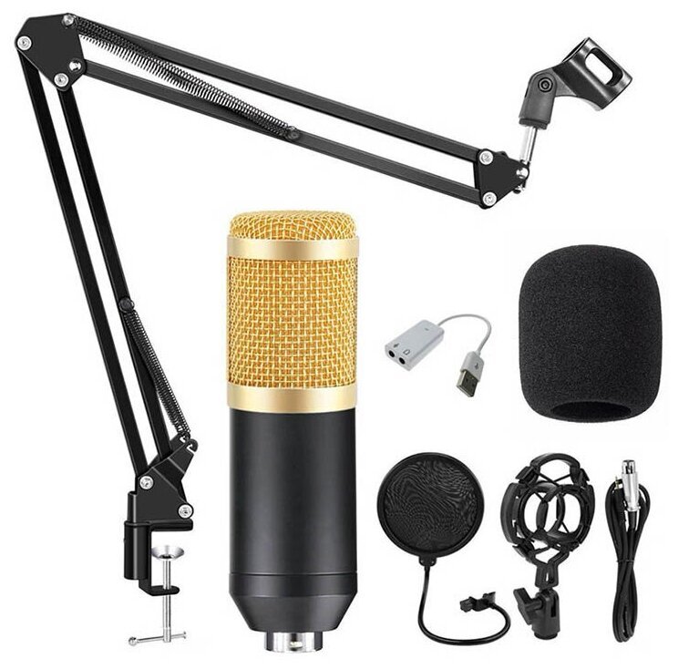 Микрофон YNMCE BM-800 Золото BM-800 Golden - фото 5
