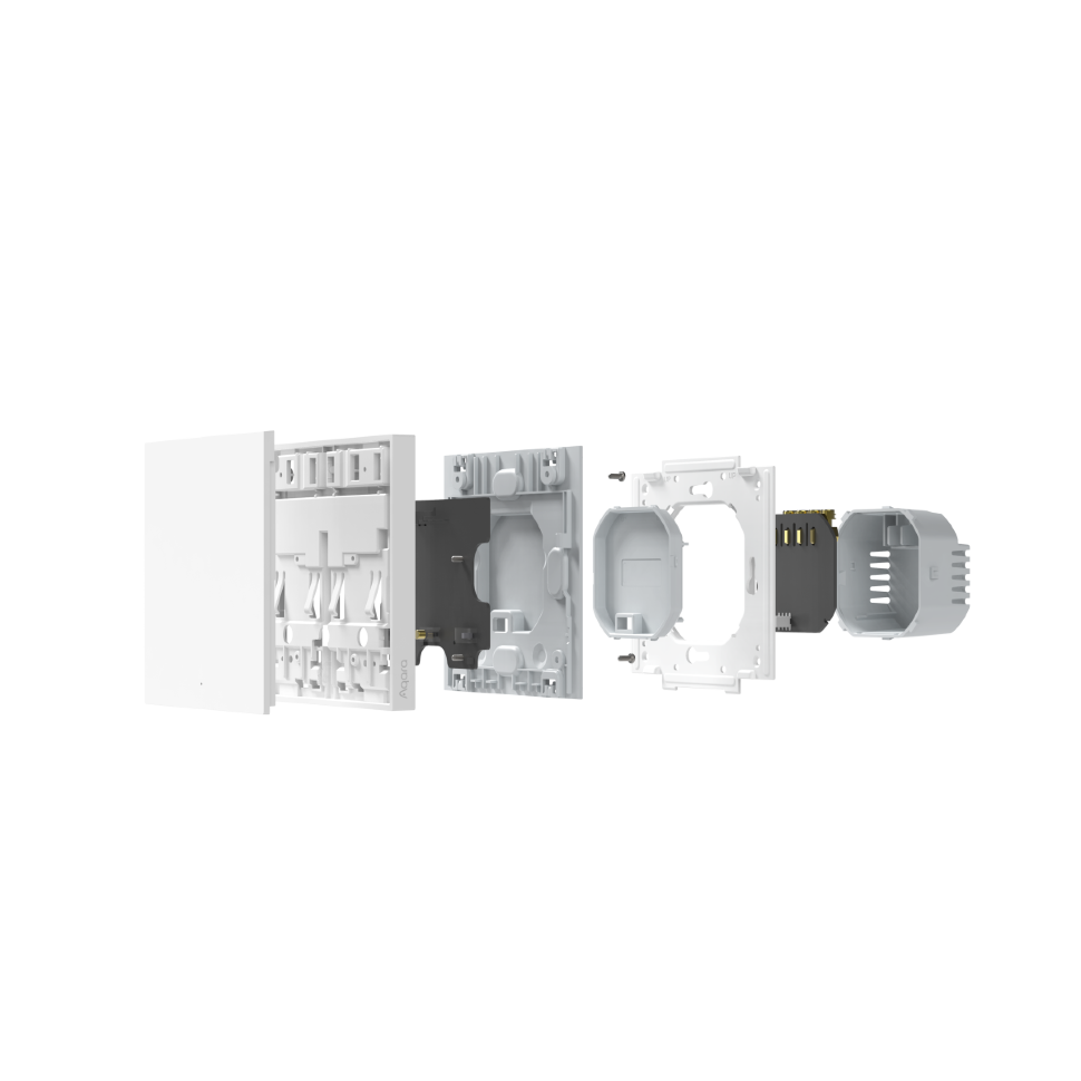 Выключатель одноклавишный с нейтралью Aqara Smart wall switch H1 RU WS-EUK03 - фото 2