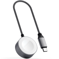 Беспроводная зарядка Satechi USB-C Magnetic Charging Cable для Apple Watch Серая
