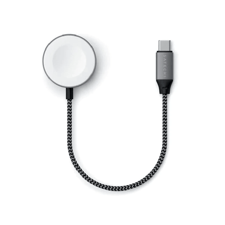 Беспроводная зарядка Satechi USB-C Magnetic Charging Cable для Apple Watch Серая ST-TCAW7CM - фото 4