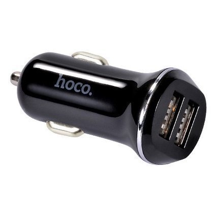 Автомобильное зарядное устройство HOCO Z1 Чёрное зарядное устройство hoco cw21 wisdom 3в1 white