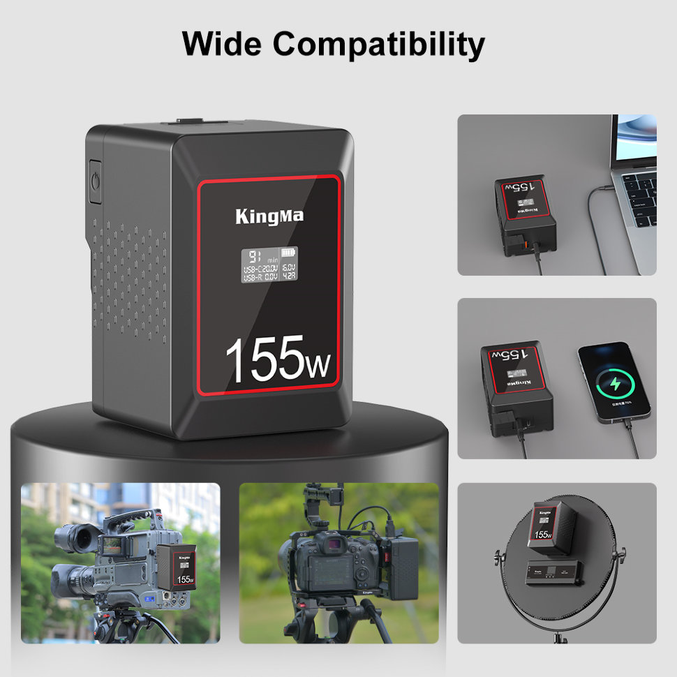Аккумулятор Kingma MINI V-Mount 155Wh KM-VK155 софтбокс zhiyun softbox mini zy mount c000588g1
