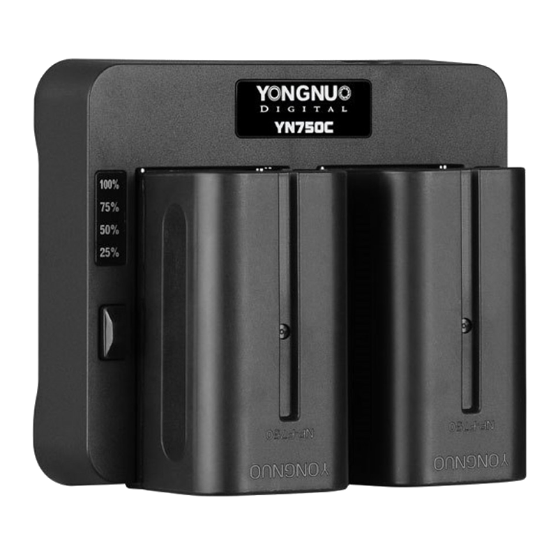 Зарядное устройство двойное Yongnuo YN750C для NP-F (Уцененнный кат.Б) - фото 2