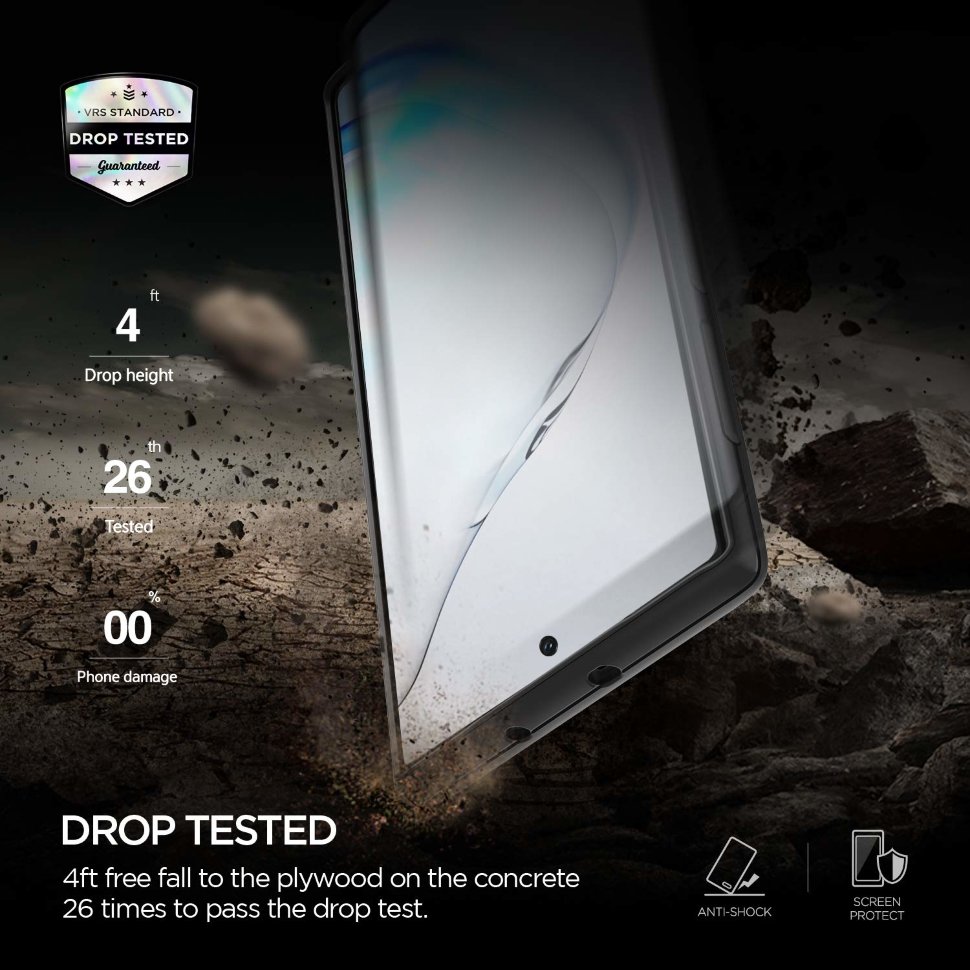 Чехол VRS Design Damda High Pro Shield для Galaxy Note 10 Matt Black 907118 от Kremlinstore
