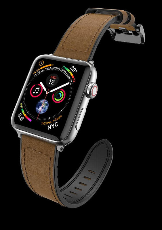 Ремешок X-Doria Hybrid Leather для Apple watch 38/40 мм Коричневый 483209 - фото 2
