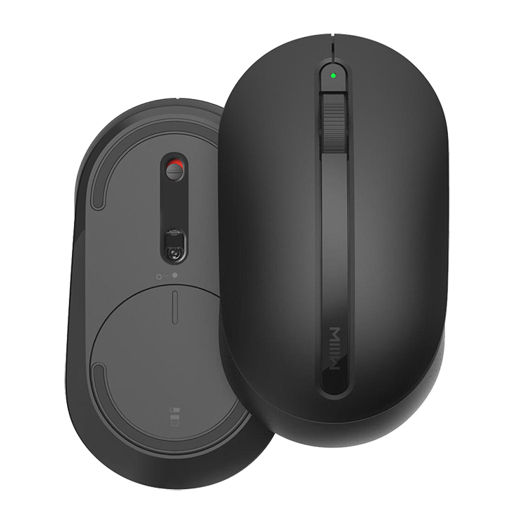 Мышь беспроводная Xiaomi MIIIW Wireless Office Mouse Чёрная MWWM01 - фото 4