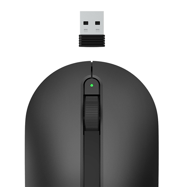 Мышь беспроводная Xiaomi MIIIW Wireless Office Mouse Чёрная MWWM01 - фото 3