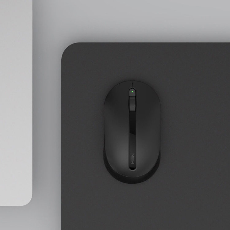 Мышь беспроводная Xiaomi MIIIW Wireless Office Mouse Чёрная MWWM01 - фото 8