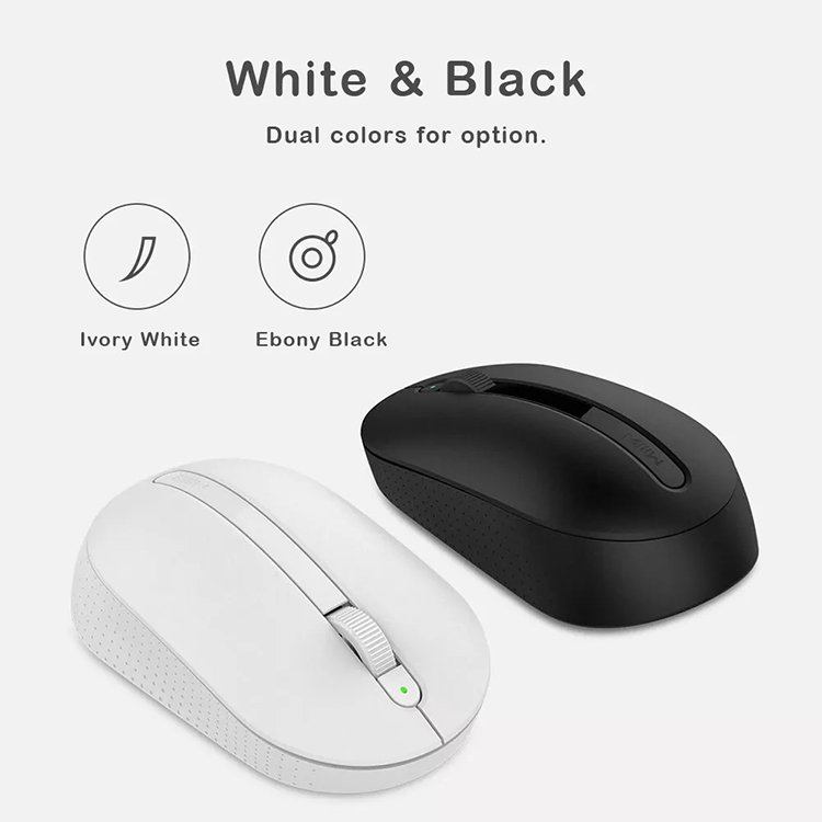 Мышь беспроводная Xiaomi MIIIW Wireless Office Mouse Чёрная 3016189 от Kremlinstore