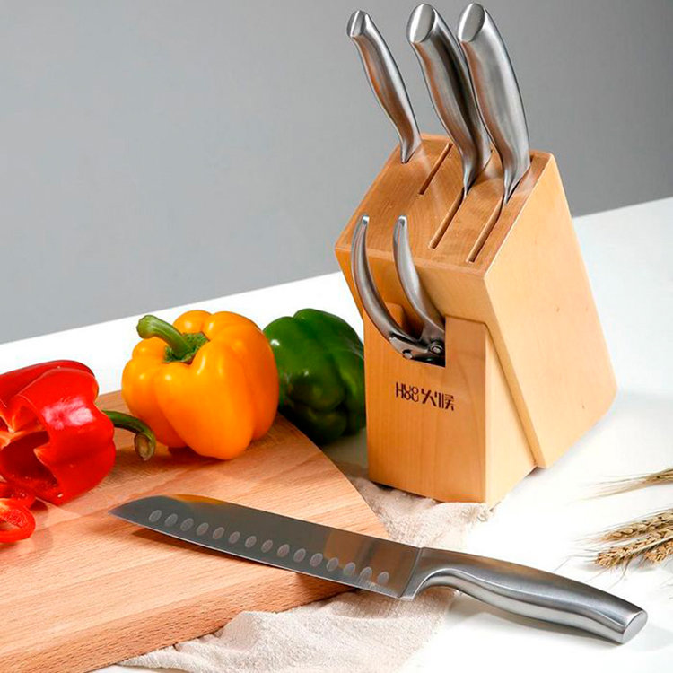 Набор ножей Xiaomi Huo Hou Nano Steel Knife Set 6in1 HU0014 - фото 4