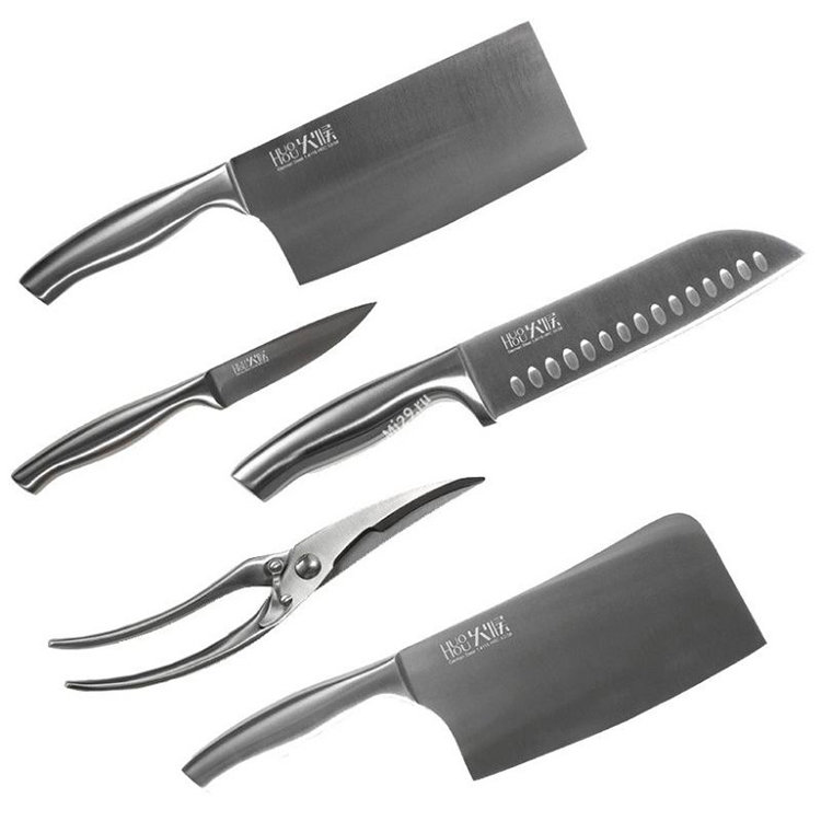 Набор ножей Xiaomi Huo Hou Nano Steel Knife Set 6in1 HU0014 - фото 3