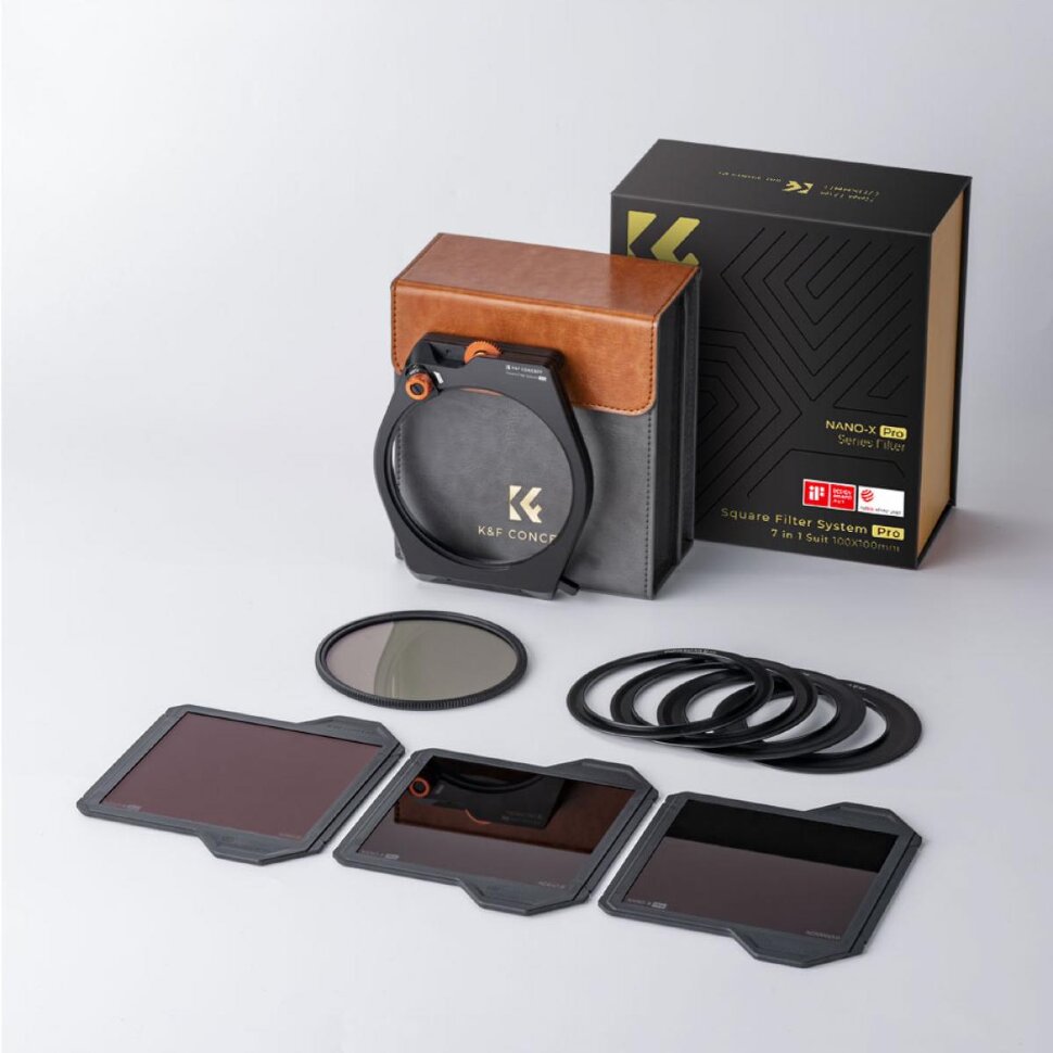 Система установки светофильтров K&F Concept Nano-X Pro Kit (CPL 95мм + Square ND8/64/1000) SKU.1877