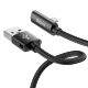 Кабель Baseus Rhythm Bent Connector Audio and Charging Lightning Чёрный - Изображение 115652