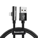 Кабель Baseus Rhythm Bent Connector Audio and Charging Lightning Чёрный - Изображение 115653