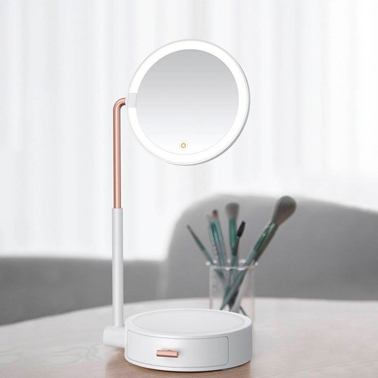 Зеркало Baseus Smart Beauty Series Lighted Makeup Mirror Белое DGZM-02 - фото 6