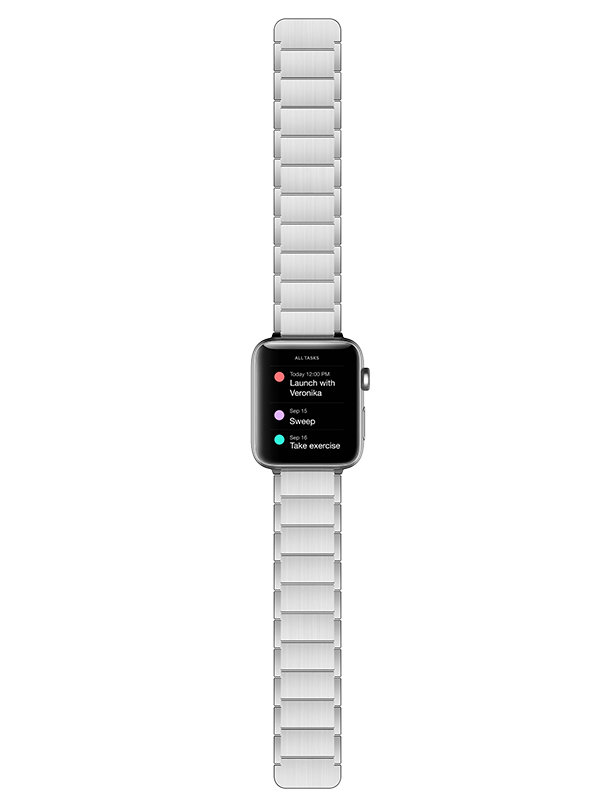 Браслет X-Doria Classic для Apple Watch 38/40 мм Серебро 483230 ремешок x doria action band для apple watch 38 40 41 мм черно желтый 467582
